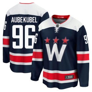 Washington Capitals Nicolas Aube-Kubel Official Navy Fanatics Branded Premier Youth zied Breakaway 2020/21 Alternate NHL Hockey Jersey
