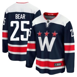 Washington Capitals Ethan Bear Official Navy Fanatics Branded Premier Youth Breakaway 2020/21 Alternate NHL Hockey Jersey