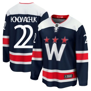 Washington Capitals Steve Konowalchuk Official Navy Fanatics Branded Premier Youth zied Breakaway 2020/21 Alternate NHL Hockey Jersey