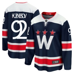 Washington Capitals Evgeny Kuznetsov Official Navy Fanatics Branded Premier Youth zied Breakaway 2020/21 Alternate NHL Hockey Jersey