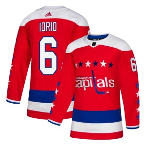 Washington Capitals Vincent Iorio Official Red Adidas Authentic Adult Alternate NHL Hockey Jersey