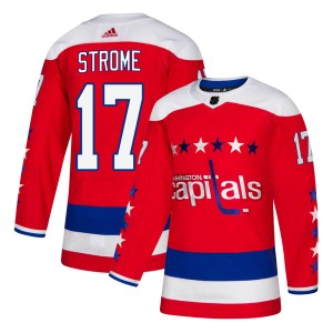 Washington Capitals Dylan Strome Official Red Adidas Authentic Adult Alternate NHL Hockey Jersey