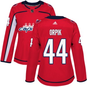 Washington Capitals Brooks Orpik Official Red Adidas Authentic Women's Home NHL Hockey Jersey