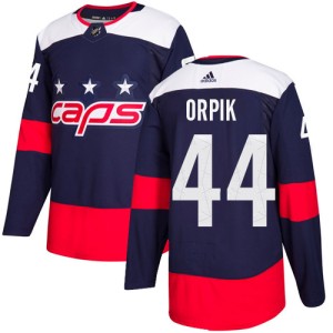 Washington Capitals Brooks Orpik Official Navy Blue Adidas Authentic Youth 2018 Stadium Series NHL Hockey Jersey