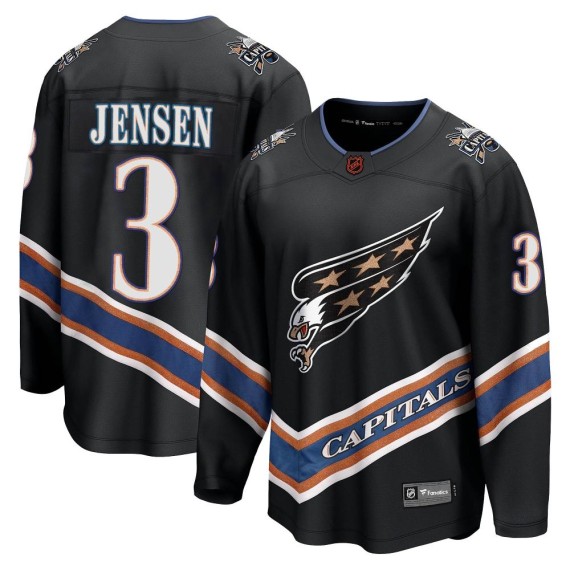 Washington Capitals Nick Jensen Official Black Fanatics Branded Breakaway Adult Special Edition 2.0 NHL Hockey Jersey