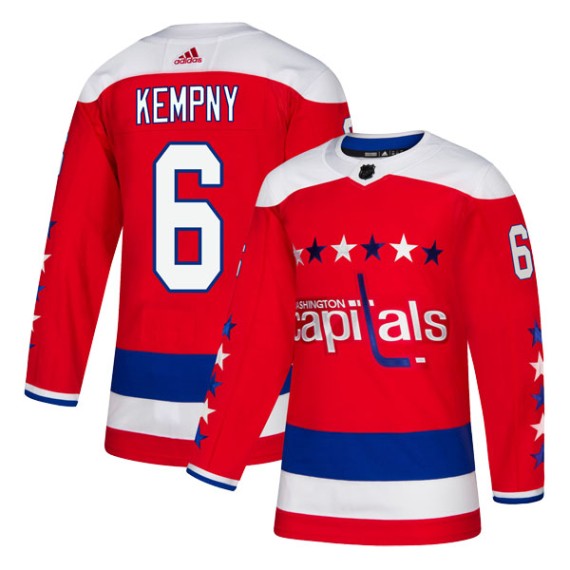 Washington Capitals Michal Kempny Official Red Adidas Authentic Youth Alternate NHL Hockey Jersey