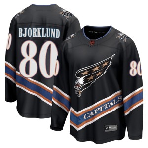 Washington Capitals Garin Bjorklund Official Black Fanatics Branded Breakaway Youth Special Edition 2.0 NHL Hockey Jersey