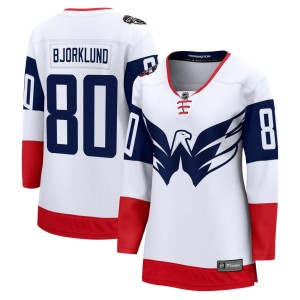 Washington Capitals Garin Bjorklund Official White Fanatics Branded Breakaway Women's 2023 Stadium Series NHL Hockey Jersey